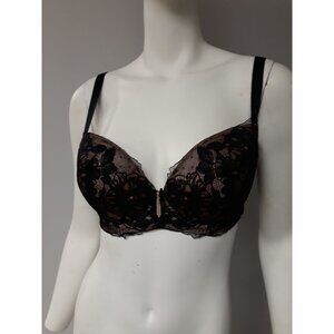 Bradelis Rosalyn Bra Black and Pink Size 30 D NEW WITH TAGS!